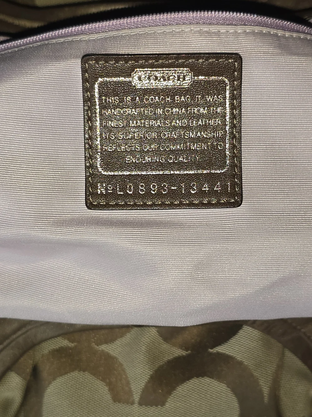Coach Y2K Parker Hobo Brown Signature Canvas Shoulder Bag